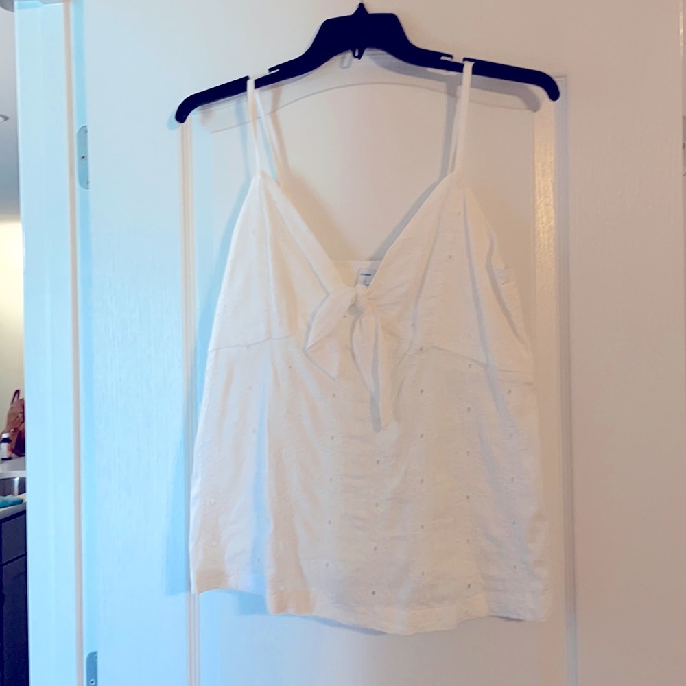 White and red summer tanks from Old Navy